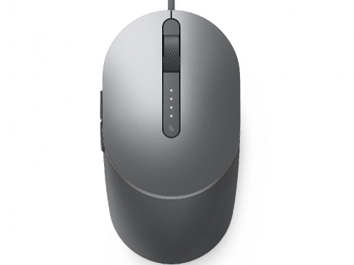 "Mouse Dell MS3220, Laser, 3200dpi, 5 buttons, Scrolling wheel, Titan Grey, USB (570-ABHM)<br />.